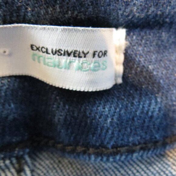 Kancan Jeans Medium Wash Whiskers Raw Hem Ankle Length 39840 Size 14 - Picture 7 of 9